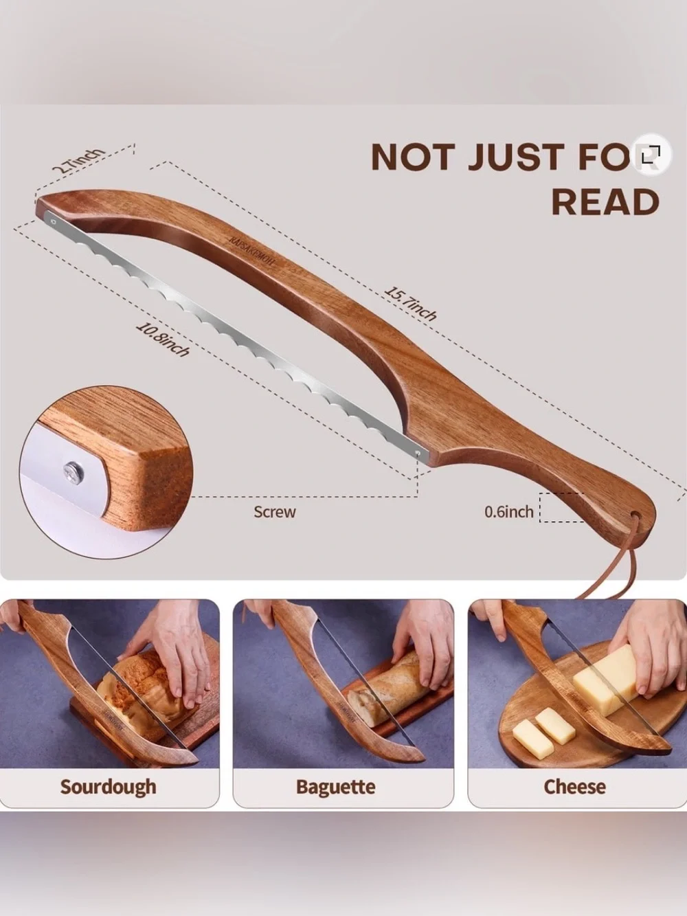 Sourdough Bread Knife, Bread Knife for Homemade Bread